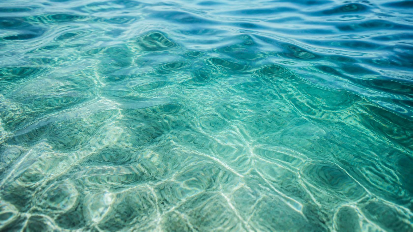 Caribbean water close-up